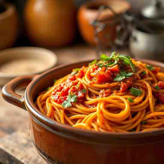 Liberian Spaghetti - Spicy Sauce & One-Pot Pasta Recipe